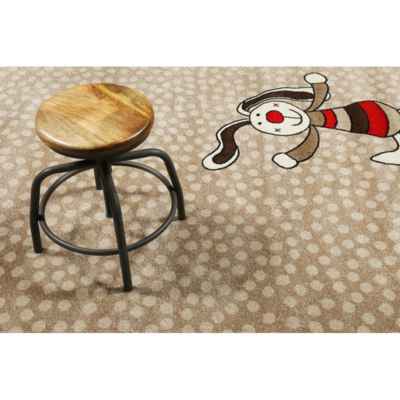 Rainbow Rabbit Hand Woven Area Rug, Rectangular 120 x 170cm