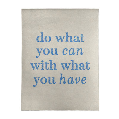 Quotes Chenille Indoor Rug