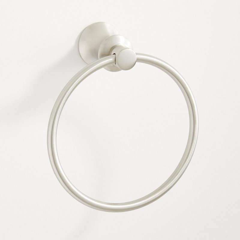 Towel Ring, Brushed Nickel
