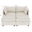Causeuse-causeuse, canapé-lit de style Mid-Century moderne avec rangement