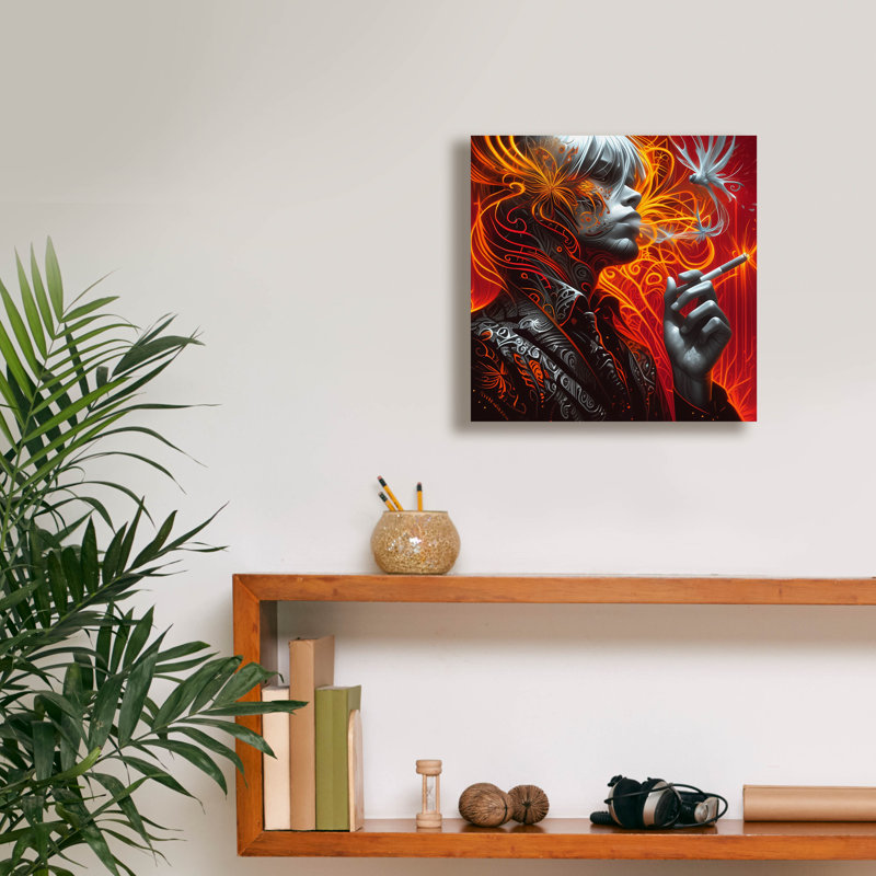'Ethereal Ignition' by r3darch0n Canvas Wall Art, 12" H x 12" W x 0.75" D