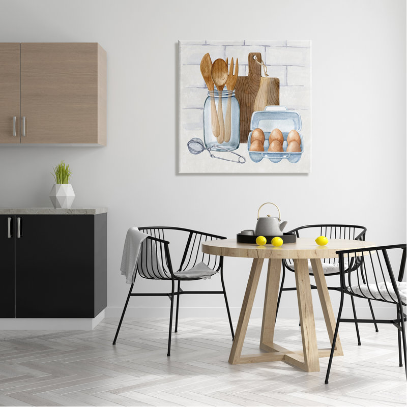 «Country Kitchen Utensils», impression sur toile tendue, H 30 po x l 30 po x P 1,5 po