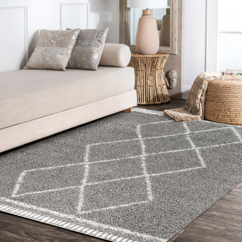 Tapis à poils longs Cantera, Rectangle 5 pi 3 po x 7 pi 6 po