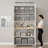 75" Extra Tall  Wood Storage Cabinet with 2 Plain Doors, SGS-Certified Anti-Tip and Adjustable Shelves-326295720