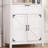 72" Farmhouse Tall Bookcase with Drawer and Barn Doors, 6-Tier Wooden Storage Cabinet with Adjustable Shelves