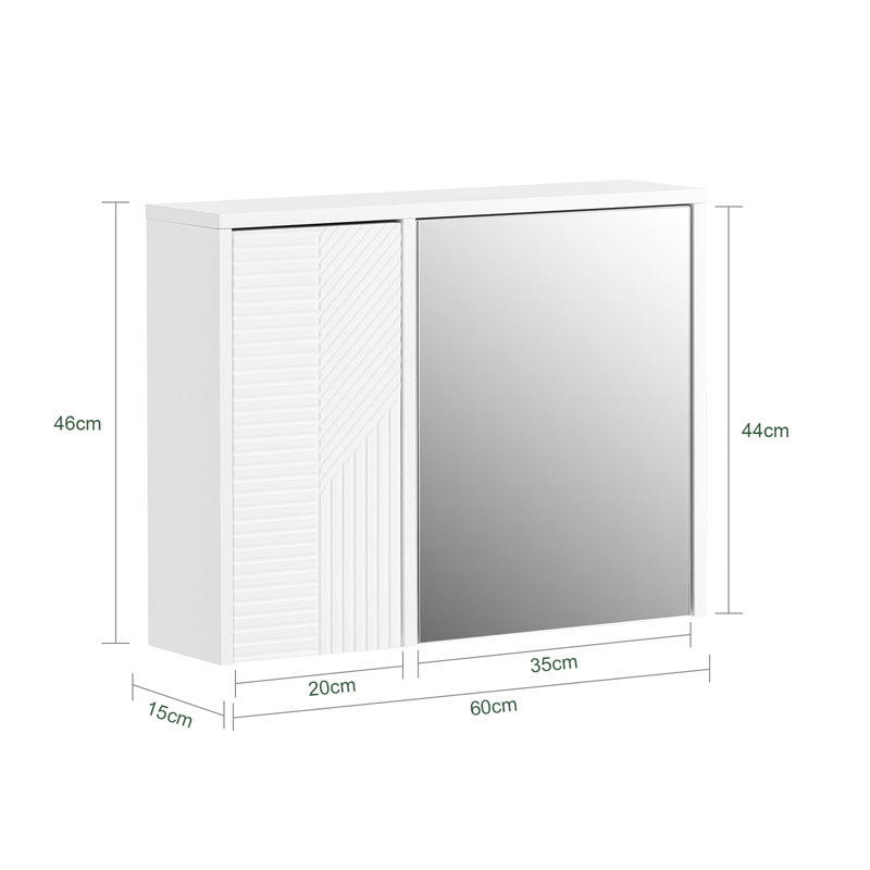 Shalunda Wall Mounted Required Bathroom Cabinet