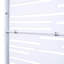 Écran d'intimité en métal l 76 "H48" - Blanc pour jardin, terrasse autoportante, terrasse et balcon-125816282