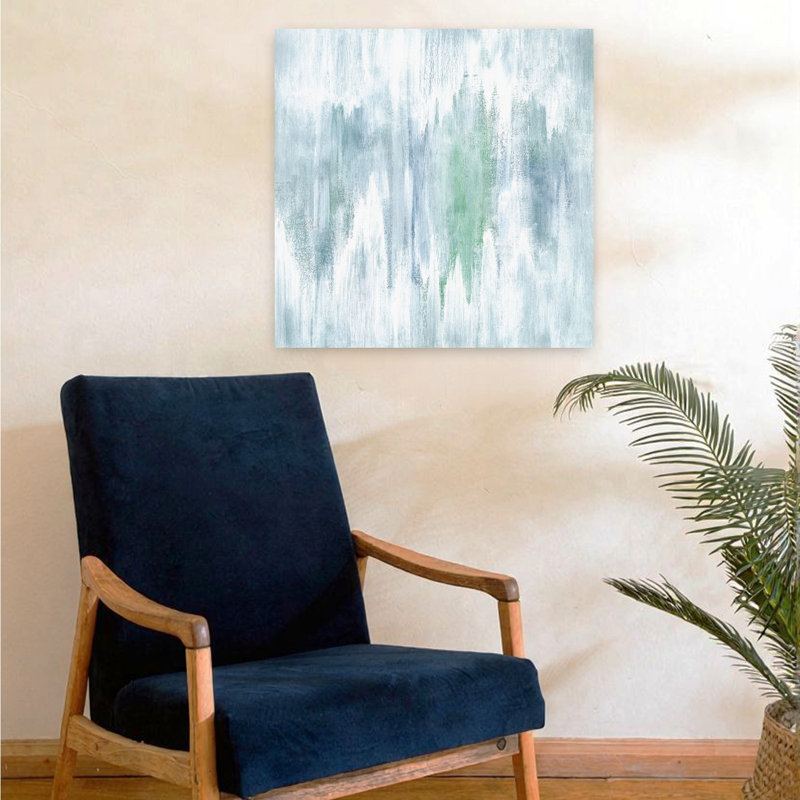 Brume océanique, art contemporain abstrait, H 24 po x l 24 po