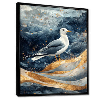 Myzejen Coastal Seagull The Watchful Gull II - Mouette, reproduction d'art sur toile