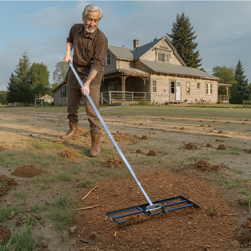 Manche ajustable robuste pour jardin et jardin, H 90,20 po x l 30 po x P 10 po