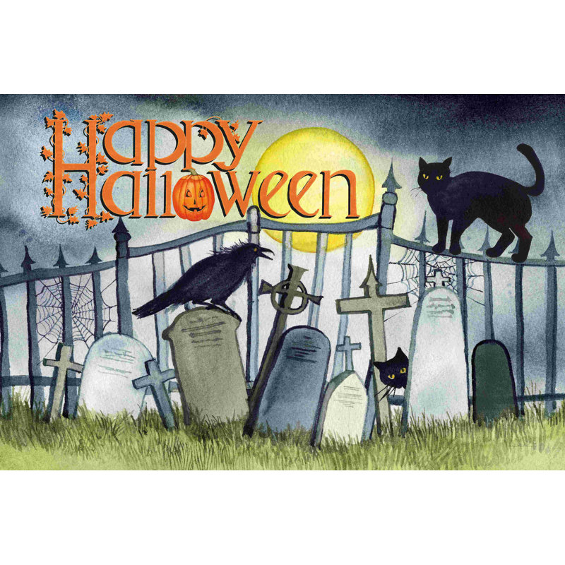 «Haunting Halloween Night V» par Kathleen Parr McKenna - impression sur toile tendue, H 32 po x l 48 po