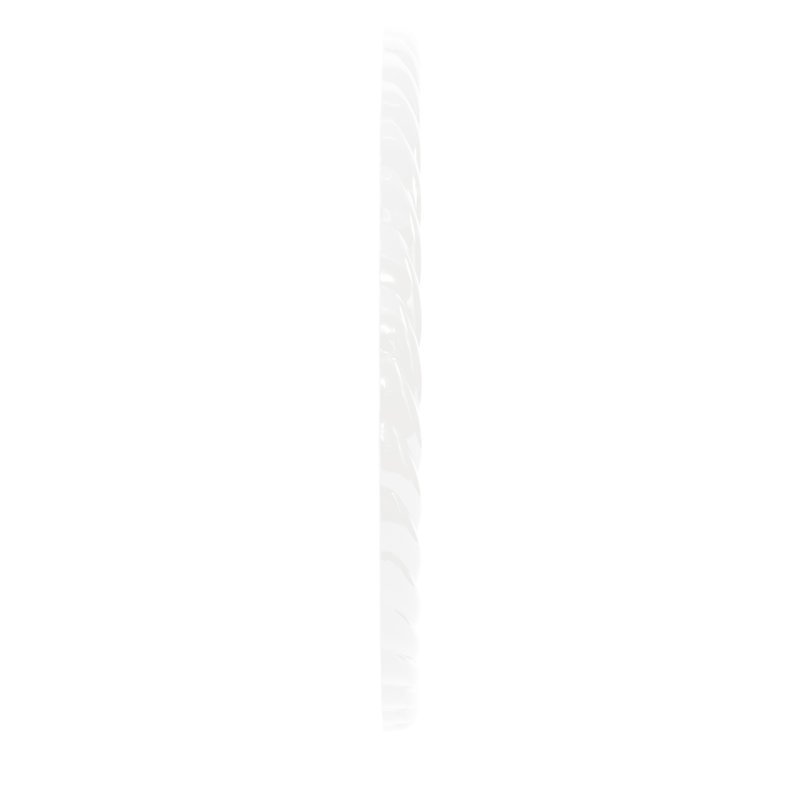 Mara Round Mirror, White