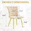 Chaise ergonomique en velours capitonné Bubble