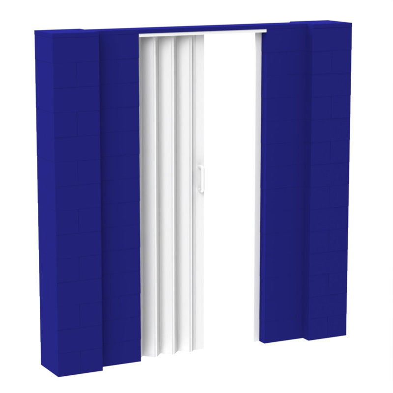 Ensemble mural bloc géant, Bleu, 84"