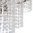 6-light Dimmable Tiered Crystal Chandelier