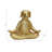 Meditating Dog Figurine - Polyresin Decorative Accent with Textured Detail-565738207