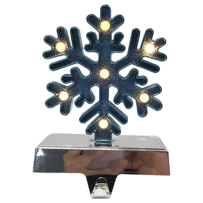 Porte-chaussette de Noël flocon de neige 7 pi