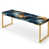 Teal And Gold Astral Marble Dreams