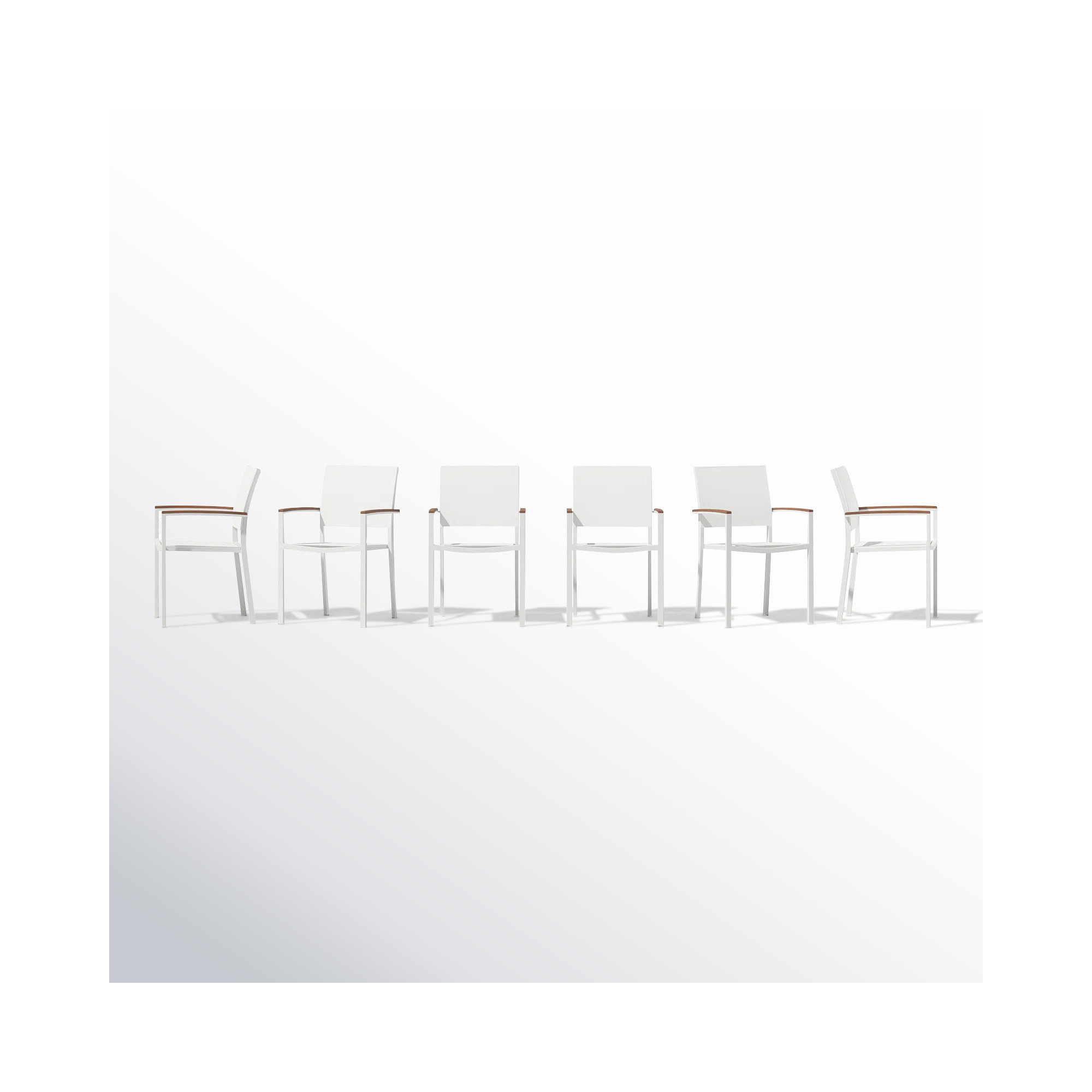 David Stacking Patio Dining Armchair