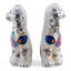 Porcelain Staffordshire Dog Figurines Pair-949343651
