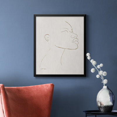 Portrait Sketch I Premium Framed Canvas - Ready to Hang