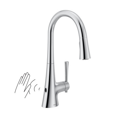 Moen Kurv Single Handle Pulldown Kitchen Faucet with Power Clean Technology