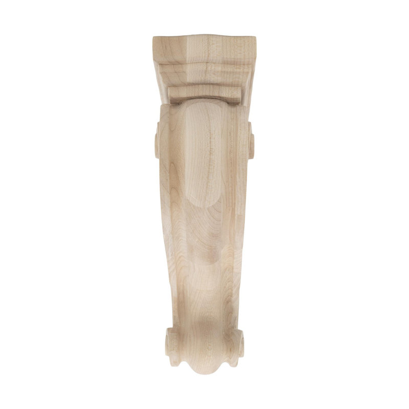 Unfinished Maple Acanthus Leaf 8" Corbel