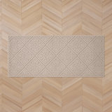 Austell Machine Woven Synthetic Area Rug in Beige