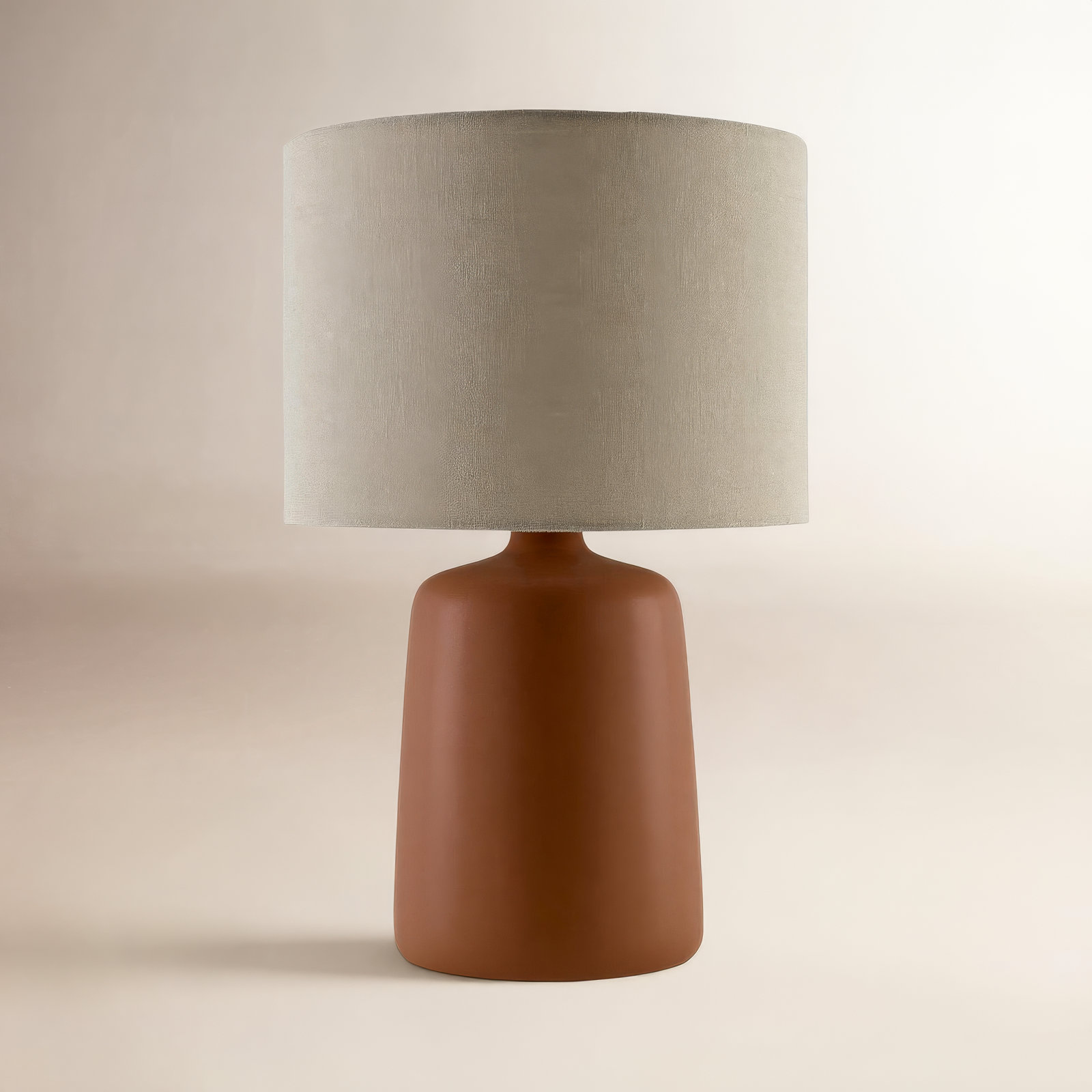 Pramit Ceramic Table Lamp, Red