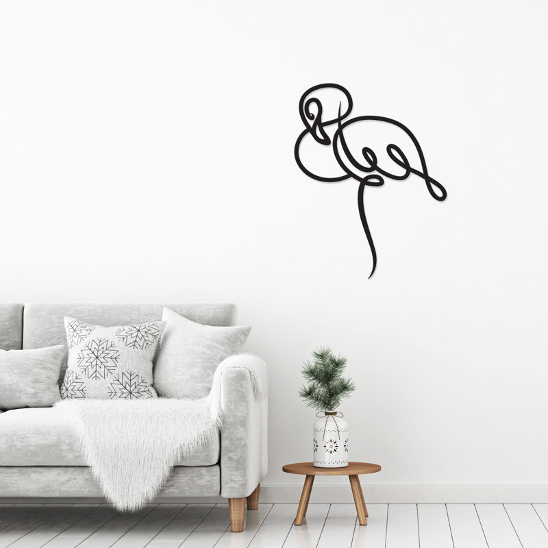 Décoration murale enflammée