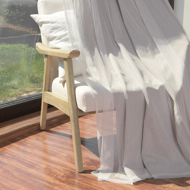 Paire de rideaux occultant en polyester Fortson Max, 52 po x 84 po, Naturel