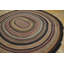 1935 American Usa Wool Antique Braided Multicolor Jewel Tones Rug