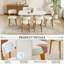 Chaise d'appoint de cuisine rembourrée Mid-Century-1076407102