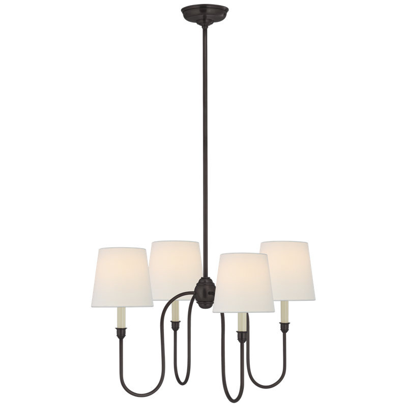 Vendome 4 - Light Chandelier, Bronze