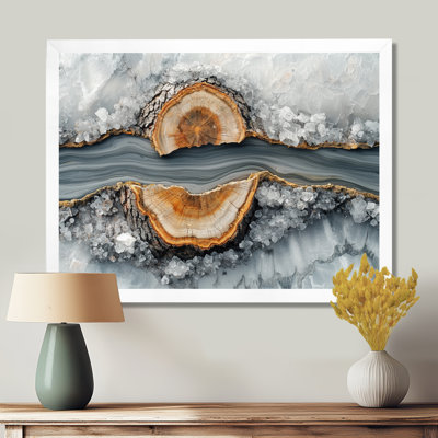 «Winter Dam River of Wood Slide and Crystal II», art mural