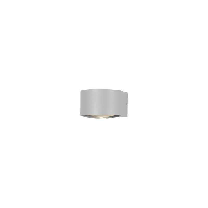 Anthracite 6.5cm H Integrated LED Outdoor Sconce, White