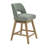 26" Seat Height Swivel Bar Stools Set of 6, Polyester Upholstered Seat on Solid Wood Frame-109712405-109712404-104346150