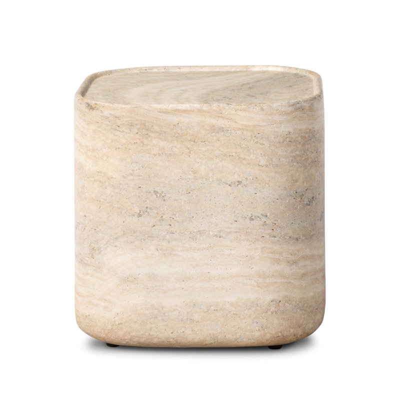 Manor Outdoor End Table-Textured Sandy Grey