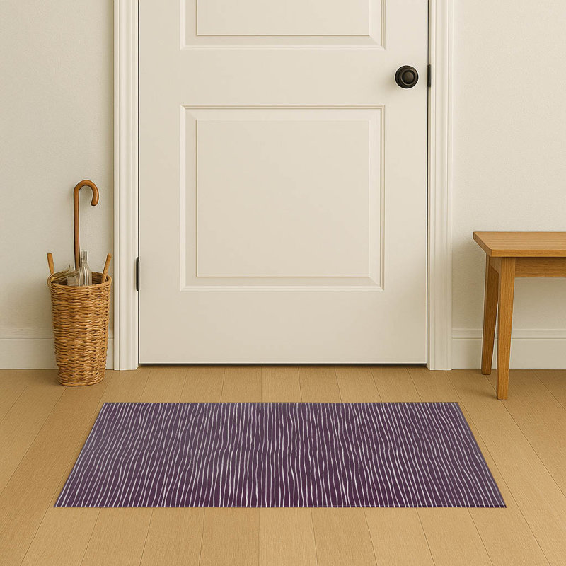 Paillasson Ricky, L 60 po x L 36 po, Aubergine
