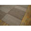 Tapis beige / gris en laine noué à la main de conception unique 9 pi x 12 pi