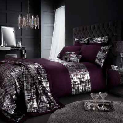 Polyester Solid Colour Duvet Cover with Pillowcases