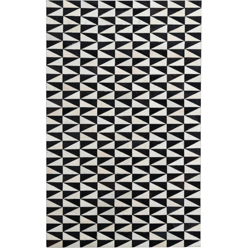 Tapis noir et blanc Jack