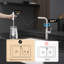Robinet de cuisine classique en nickel brossé, fonction de douchette extractible, robinet contemporain à poignée simple pour bar avec douchette, salle de bain à 360 ° et lavabos-899268821