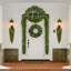 Warm White LED Battery-Operated Pine Garland | PVC Mix, Flexible for Fireplace Mantle, Stairs & Indoor/Outdoor Holiday Decor