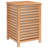 vidaXL Laundry Basket 17.7x17.7x25.6" Solid Wood Walnut
