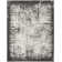 Machine Woven Polyester Area Rug in Cream/Gray