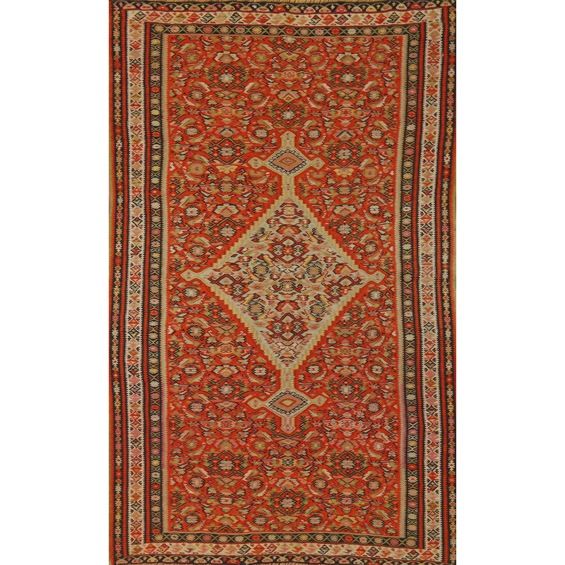 Vegetable Dye Antique Kilim   Rug 4x7