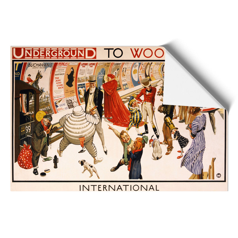 London Underground To Wood Lane - No Frame Print, 21cm H x 30cm W x 0.1cm D