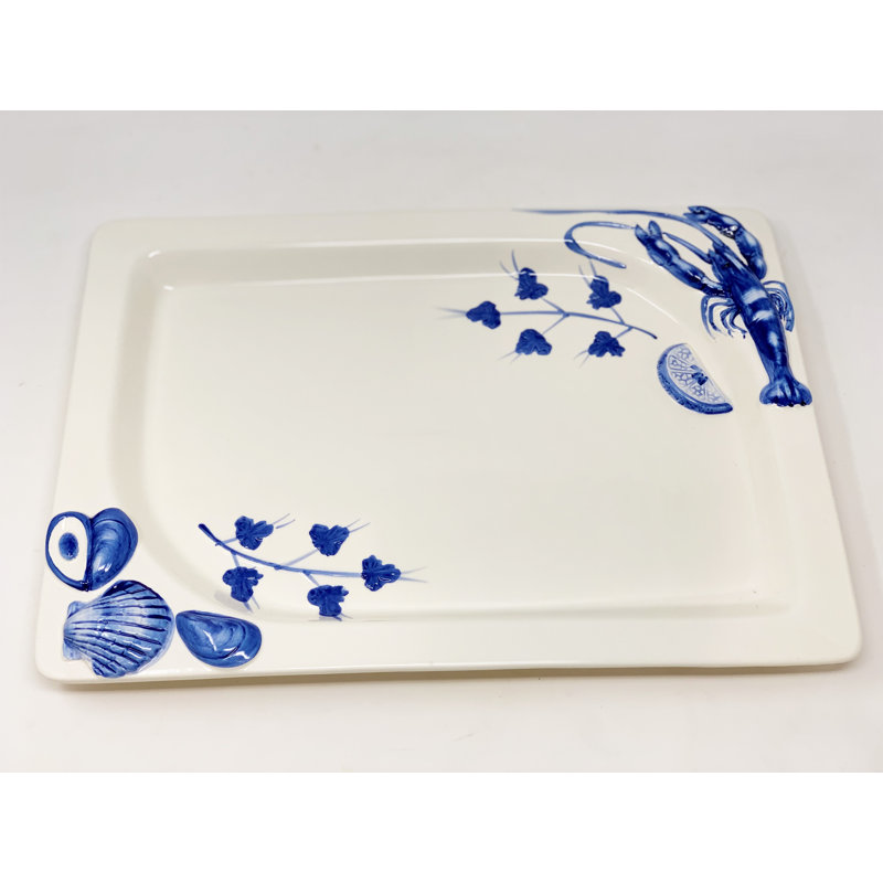 Everton Sea Shell Rectangular Platter 37Cm