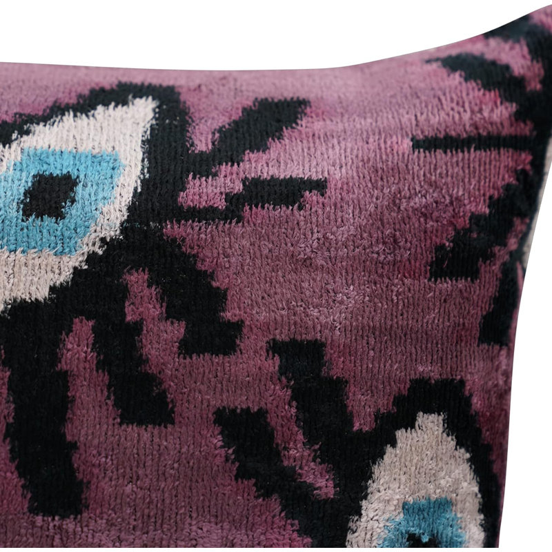 Velvet Rectangular Pillow Cover & Insert, Purple/Pink
